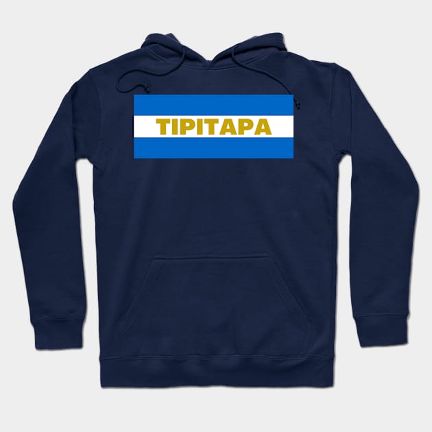 Tipitapa City in Nicaraguan Flag Colors Hoodie by aybe7elf